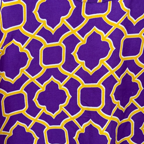 Royal Standard Tunic Sleeveless Top - Purple and Gold, L NWT - Picture 3 of 5
